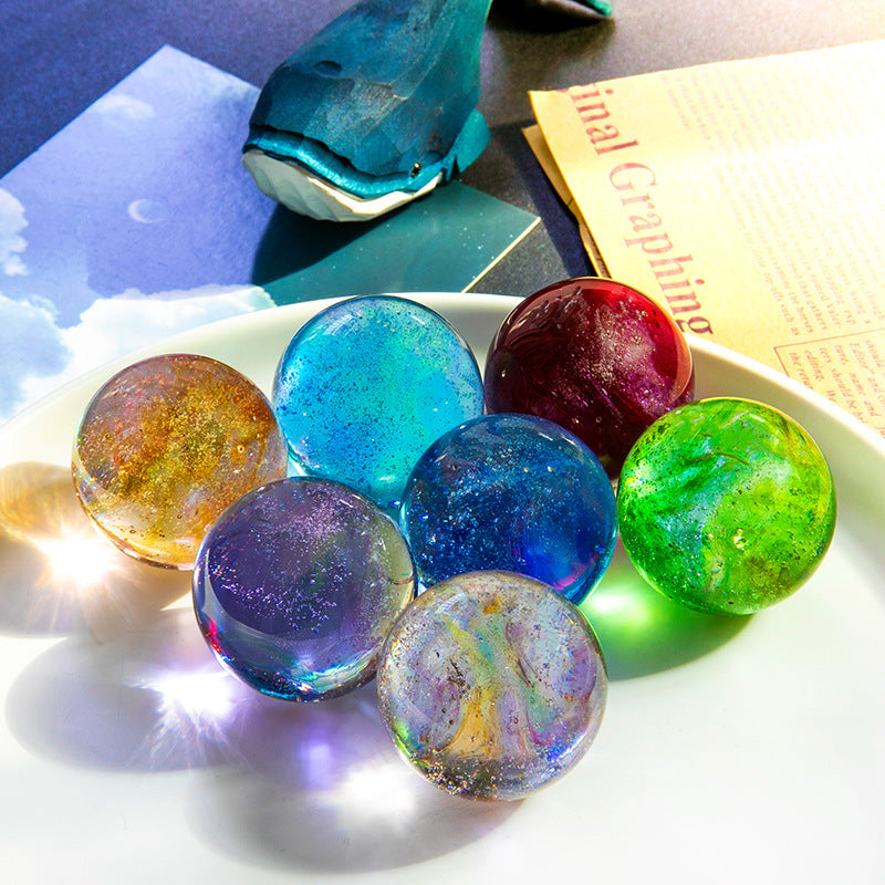 Colorful glass beads dragon beads glowing crystal balls desktop home decor ornaments birthday gifts small night lights