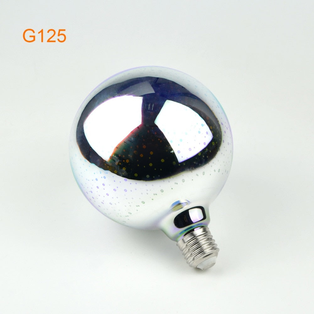3D Fireworks Effect Vintage Incandescent Bulbs Retro Edison lamp E27 110V-220V Decoration lights A60 ST64 G80 G95 G125