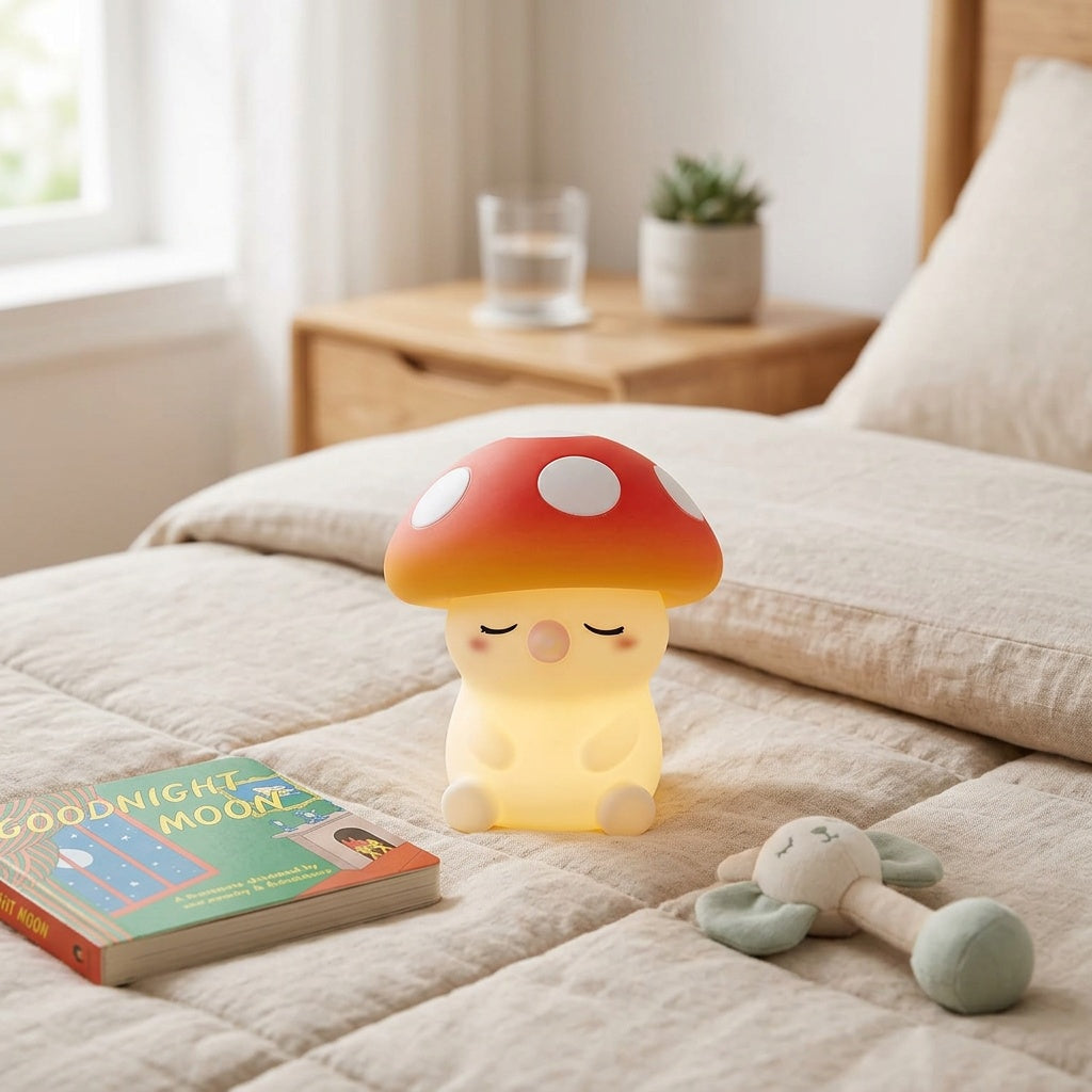 Mushroom Night Light with Soft Ambient Glow